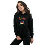 Hanorac dama negru - Aloha Exotic - L