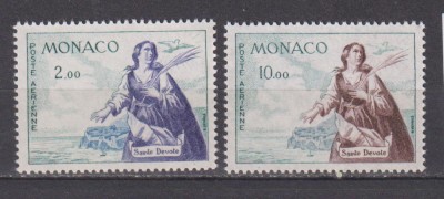 MONACO 1960 POSTA AERIANA MI.653-654 MNH foto