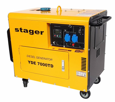 Stager YDE7000TD Generator insonorizat 5kVA, 20A, 3000rpm, monofazat, diesel, pornire electrica foto