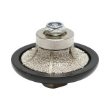 Freza diamantata semibaston B15, D65mm, raza 15mm, filet M14 pentru canturi granit Breckner Germany