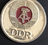 ISGSTR1 Insignă veche / Ecuson cu stema RDG - &bdquo;DDR&rdquo; Staatsemblem, colecție retro