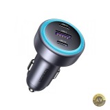 Incarcator Auto UGREEN EC307 30W 3A 1 x USB-A - 2 x USB-C Gri