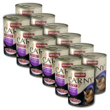 CARNY ADULT - hrană pentru pisici, cu carne de bovin și miel - 12 x 400 g