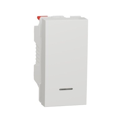 Intrerupator revenire cu led 1M Schneider Noua Unica alb NU310618N foto