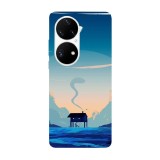 Husa compatibila cu Huawei Nova 9 model Blue nature, Silicon, TPU, Viceversa, Transparent, Carcasa