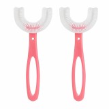 Cumpara ieftin Set 2 Periute de Dinti in Forma de U pentru Copii 6-12 ani, roz