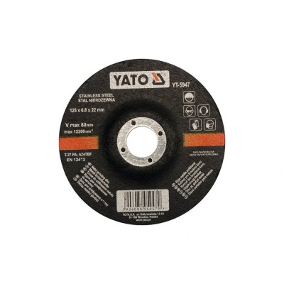 Disc debitat oțel inoxidabil 125 x 6.8 x 22 mm Yato YT-5947 foto