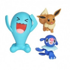 Pokemon Set 3 Minifigurine Popplio, Eevee &amp;amp; Wobbuffet 5-7 cm foto