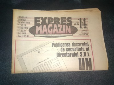REVISTA EXPRES MAGAZIN 8 15 APRILIE 1992 foto