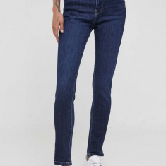 Pepe Jeans jeansi femei, culoarea albastru marin