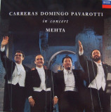 Vinil Carreras, Domingo, Pavarotti, Mehta &ndash; In Concert (VG++), Clasica
