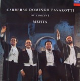 Vinil LP Carreras*, Domingo*, Pavarotti*, Mehta* &ndash; In Concert (VG+)