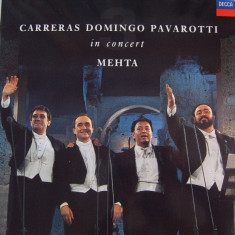 Vinil Carreras, Domingo, Pavarotti, Mehta – In Concert (VG++)