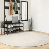 Covor ISTAN, cu fire &icirc;nalte, aspect lucios, crem, &Oslash; 200 cm