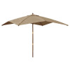 Umbrela de gradina stalp din lemn, taupe, 300x300x273 cm GartenMobel Dekor, vidaXL