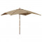Umbrela de gradina stalp din lemn, taupe, 300x300x273 cm GartenMobel Dekor