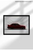 Poster Canvas cu Mașină Sport - Print Digital Ne&icirc;nramat pe P&acirc;nză Mată - 1608 M3 E30 Evo 3 Red | A4 (21 x 29.7 cm)