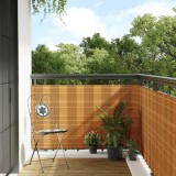 vidaXL Paravan Balcon Maro Deschis 500x90 cm Poly Rattan