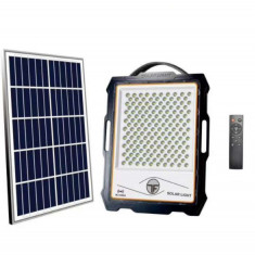 Proiector solar LED premium 200W , 144 LED cu panou solar, senzor de miscare, telecomanda