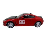 Macheta raliu Toyota 86 rosu scara 1/24 deschide usile si capotele, are sunete si lumini