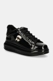 Karl Lagerfeld sneakers din piele KAPRI culoarea negru, KL62531S