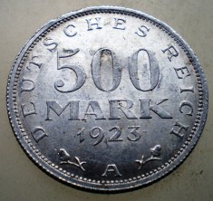1.125 GERMANIA WEIMAR 500 MARK 1923 A XF/AUNC