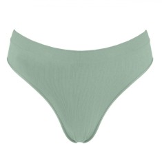 Chiloți Damă Seamless Ribbed, Kaki, Mărime Unică