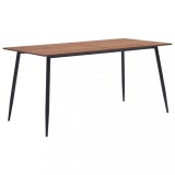 Cumpara ieftin Masă de bucătărie, maro, 160 x 80 x 75 cm, MDF