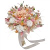 Buchet flori cu trandafiri criogenati si plante naturale uscate, personalizabil, ideal pentru cununie civila, nunta, mireasa sau cadou, Eventissimi&reg;