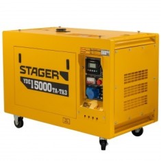 Generator profesional Stager YDE15000TA-TA3, diesel, 11.5 kW, DualPower 230-400V, insonorizat, pornire electrica - 6960270421315
