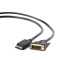 CABLU video GEMBIRD, adaptor DisplayPort (T) la DVI-D DL (T), 3m, rezolutie