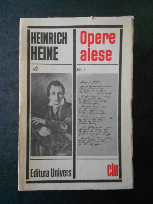 HEINRICH HEINE - OPERE ALESE volumul 1