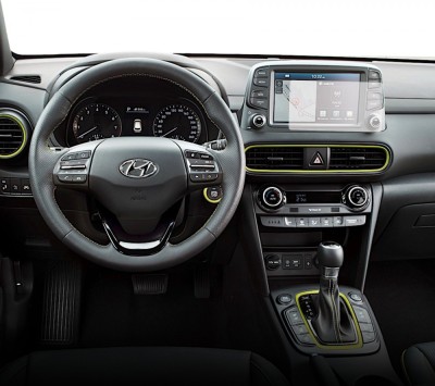 Folie Protectie Navigatie Hyundai Kona 2017-2020, Duragon, protectie Display Navigatie, silicon Mat, Anti-zgarieturi, Anti-amprenta, kit instalare foto