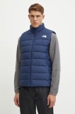 The North Face vesta Aconcagua 3 barbati, culoarea albastru marin, de iarna, NF0A84IK4GV1