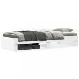 Cumpara ieftin Cadru de pat, alb, 90x200 cm, lemn prelucrat