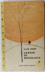 PLATON PARDAU - ARBORI DE REZONANTA (VERSURI / VOLUM DE DEBUT, 1963) [coperta MIHU VULCANESCU]