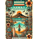 eSIM Hawaii, Unlimited Standard, 30 Days