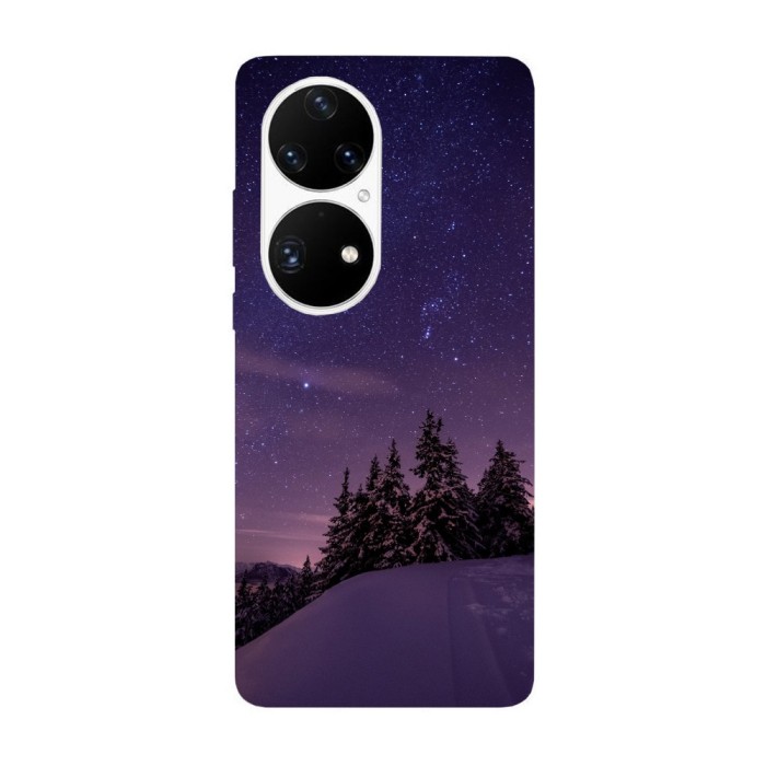 Husa compatibila cu Huawei Nova Y70 model Winter Sky Lights, Silicon, TPU, Viceversa