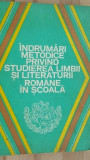 Indrumari metodice privind studierea limbii si literaturii romane in scoala- Pavel Apostol, Eugen Blideanu