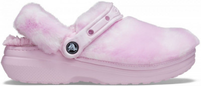 Saboți Crocs Classic Fur Sure Roz deschis - Ballerina Pink foto