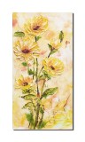 Cumpara ieftin Tablou impasto pictat manual, Floarea soarelui, 80x40cm acril pe panza in relief efect 3D, Kenny Varniote