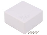 Carcasă Universală ABS Albă 80x80x40mm IP40