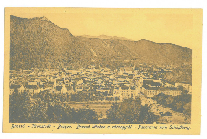 3144 - BRASOV, Panorama, Romania - old postcard - unused - 1915