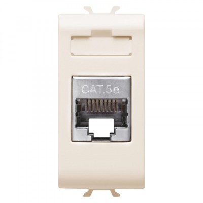 Priza FTP CAT 5E 1M Gewiss Chorus Ivory GW11422 foto