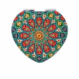 Cumpara ieftin Oglinda portabila din pluta Heart - Mandala