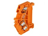 Conector de &Icirc;mbinare Șine 0.08-2.5mm2, 3 Borne, Portocaliu, Wago