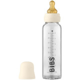 BIBS Baby Glass Bottle 225 ml biberon pentru sugari Ivory 225 ml