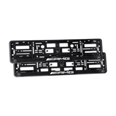 Set 2 bucati, suport numar inmatriculare AMG, Mercedes