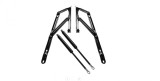 Set Balamale si Pistoane 750N Somiera Pat Somnart, Rabatare Facila, Metal Negru, Compatibil 120x200 cm