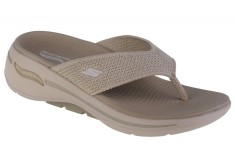 Papuci flip-flop Skechers Go Walk Arch Fit Sandal - Luminous 140269-NAT bej foto